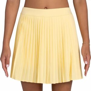 Bad Birdie Double Down Skirt in Pale Banana